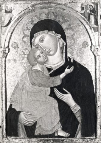 A. C. Cooper — Maestro del tabernacolo Haniel - sec. XIV - Madonna con Bambino ed episodi della vita di Cristo — particolare